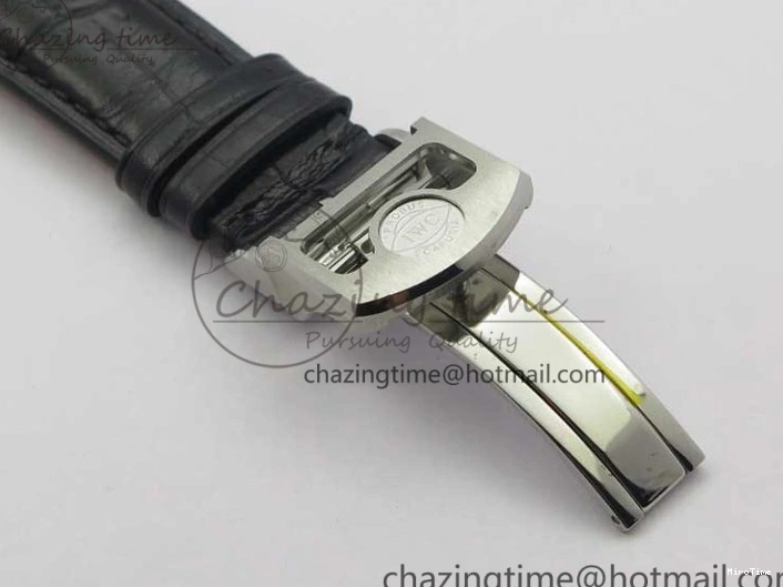 MIROTIME 0216 Portugieser Perpetual Calendar IW503301 V9F 1:1 Best Edition Silver Dial on Black Leather Strap A EyeCatching 7116